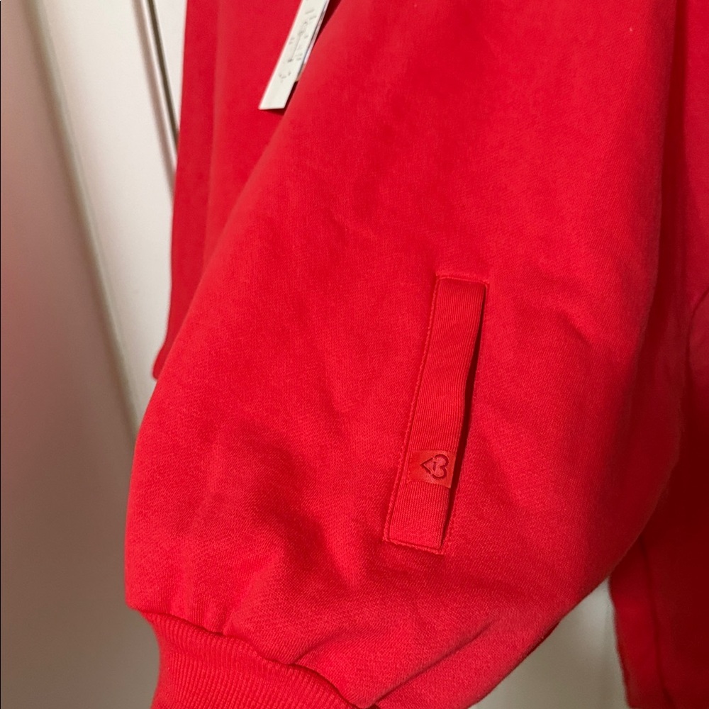 NWT Blogilates Set Women's Marshmallow Full Zip Hooded Sweatshirt & Shorts -M - Picture 9 of 12